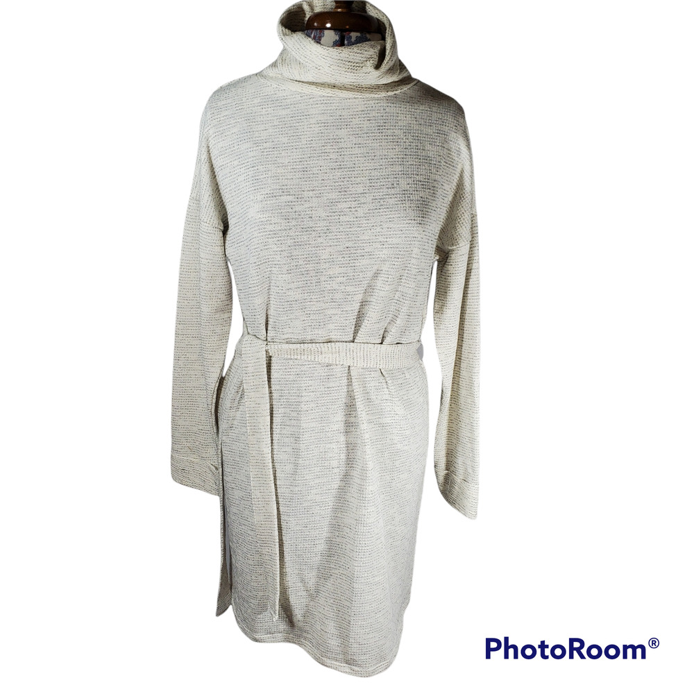 ASOS Maternity | Creamy Grey Maternity Dress with Belt | Size 6